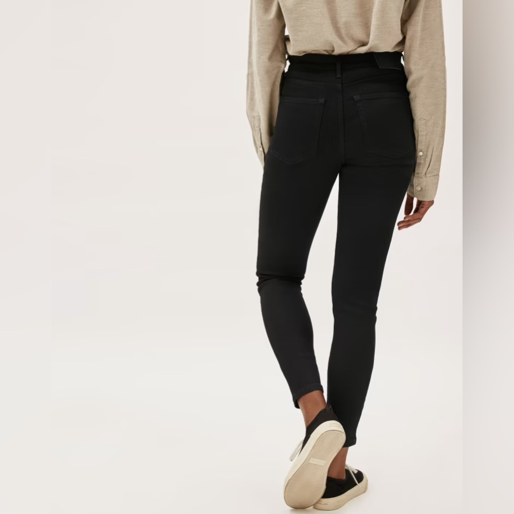 Everlane The Authentic High-Rise Skinny Jeans Womens Size 24 Black